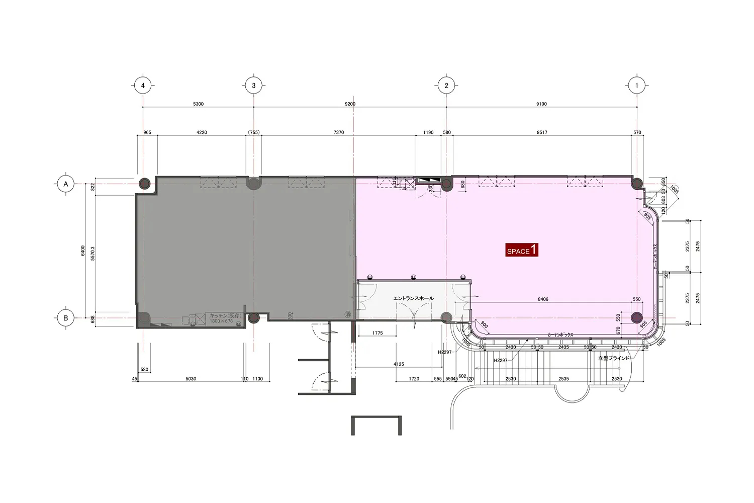 drapeau 南船場 SPACE1 図面