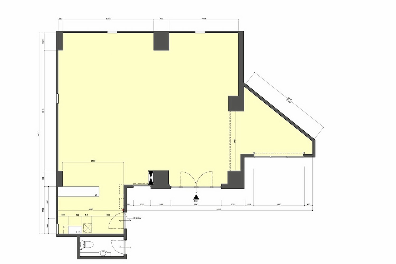 drapeau 四ツ橋 SPACE A 図面