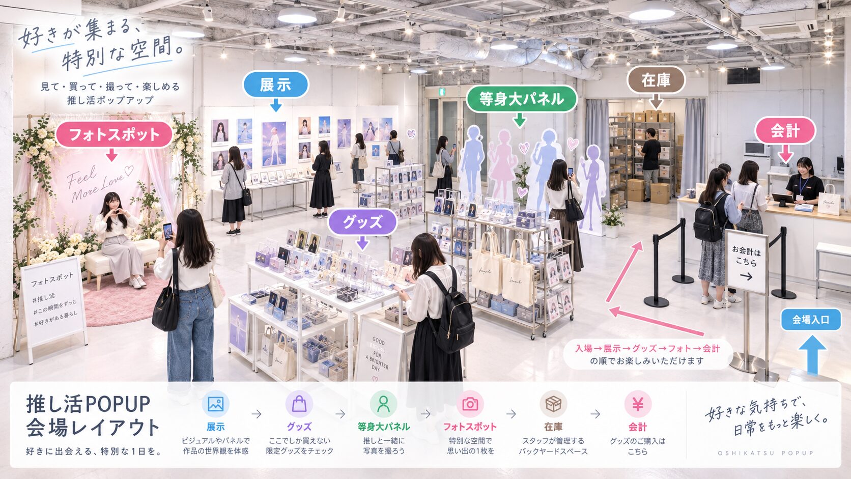 推し活ポップアップの会場選びで確認したいポイント